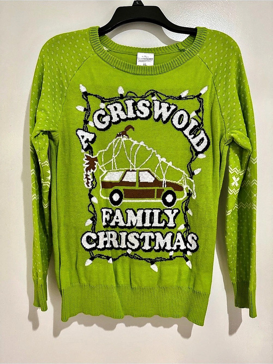 National Lampoon Sweaters - National Lampoon Christmas Vacation Christmas Sweater Green size Junior XL Like